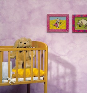 שימוש בצבע אפקט ע"ב מים בחדר ילדים- תוצאה משובחת עם מינימום סיכון (קרדיט: אתר טמבור)